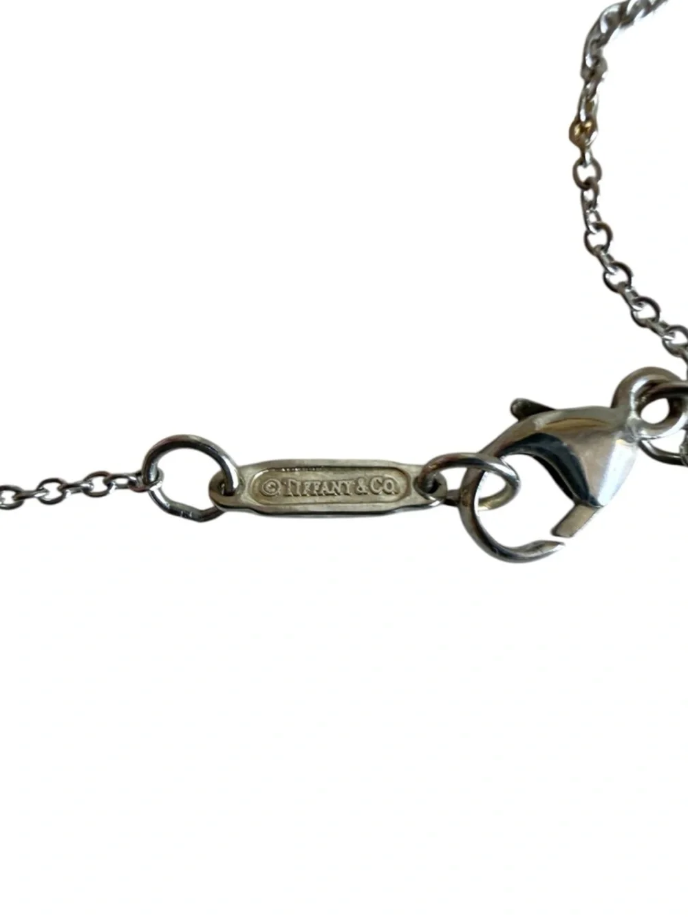 Tiffany & Co. 925 Sterling Silver Vintage Open Heart Key Necklace and Pouch - Picture 6 of 10